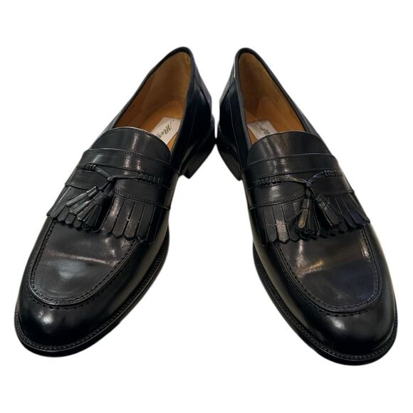 New Mezlan Romano Men\'s Black Leather Slip-on Loafers Dress Shoes 11.5  11.5M main image 6